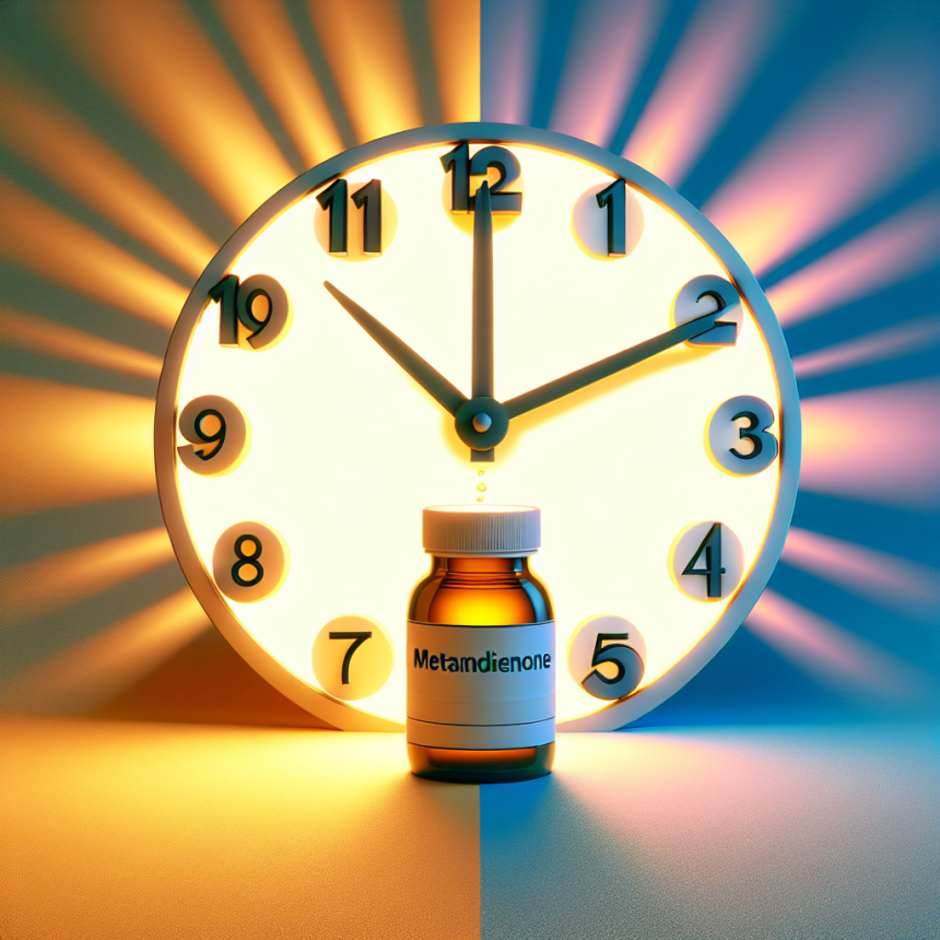 La mejor hora del día para tomar Metandienona