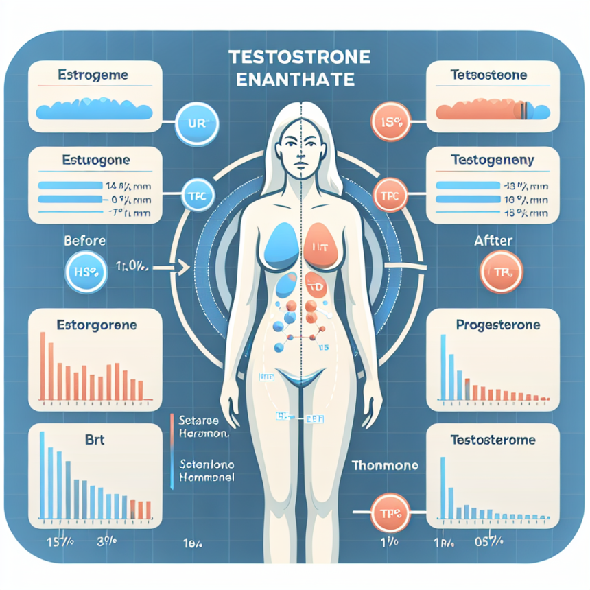 Cómo afecta Enantato de testosterona al perfil hormonal femenino