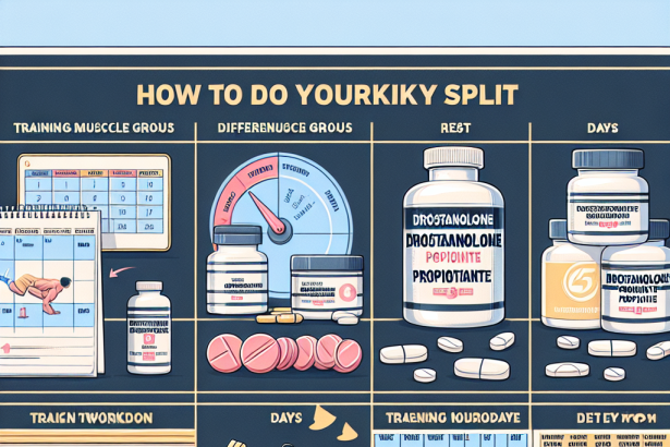 Cómo ajustar tu split semanal al usar Propionato de drostanolona