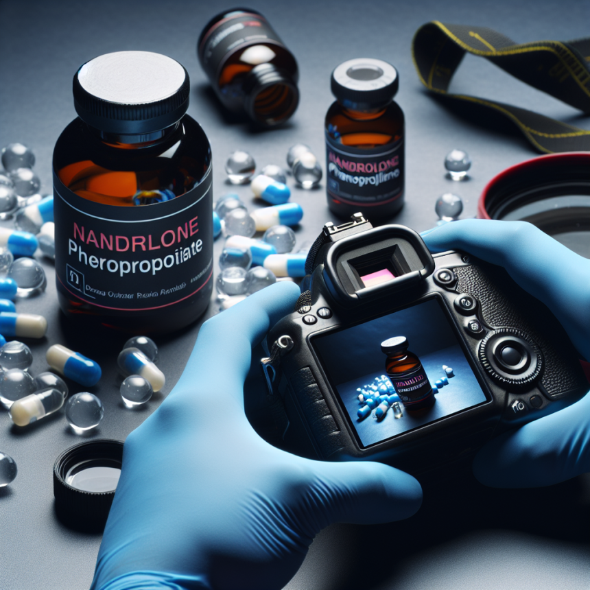 Fenilpropionato de nandrolona en preparación para sesiones fotográficas
