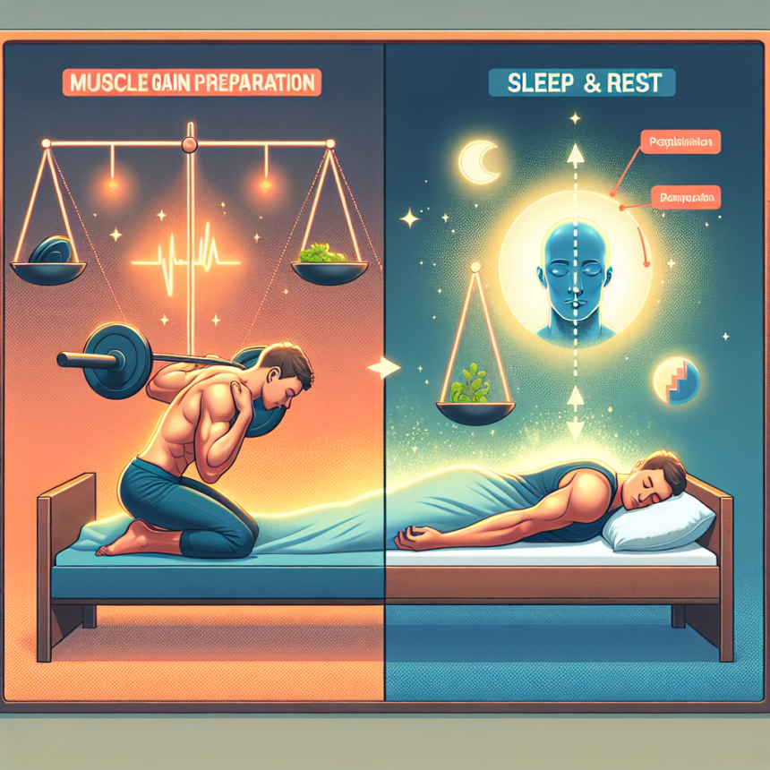 Cómo afecta Preparativos para ganar masa muscular al sueño y descanso