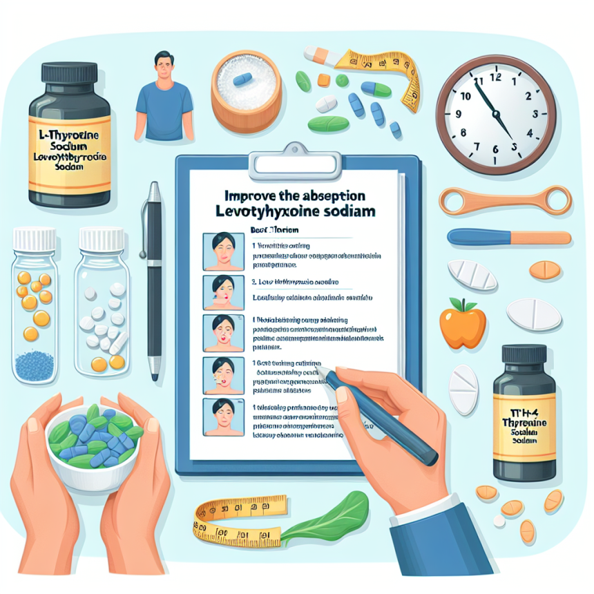 Cómo mejorar la absorción de L-Thyroxine Sodium/Levothyroxine Sodium (LT4 sodium)