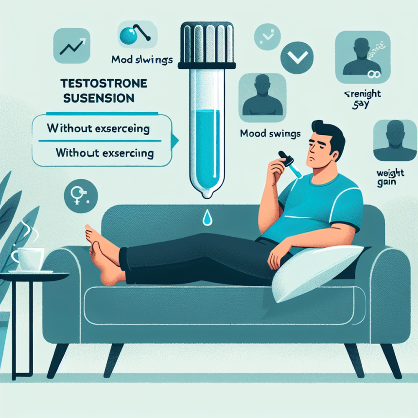 ¿Qué pasa si tomas Suspensión acuosa de testosterona sin entrenar?