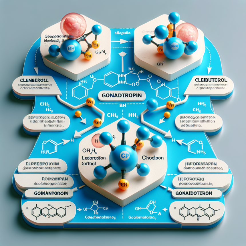 ¿Puede Gonadotropina usarse junto con clenbuterol?