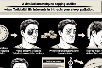 Qué hacer si Tadalafil interrumpe tu patrón de sueño