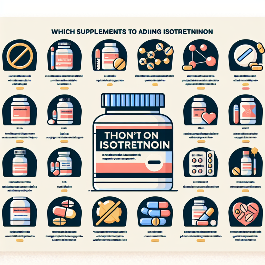 Qué suplementos no deben coincidir con Isotretinoina