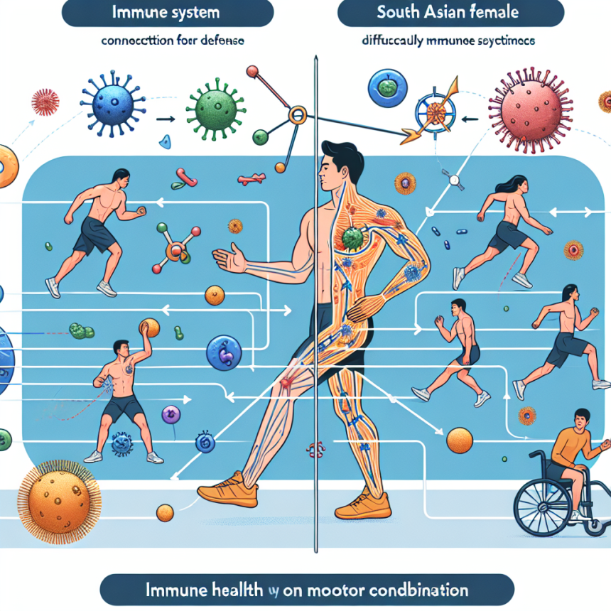 Cómo influye Salud inmunológica en la coordinación motora