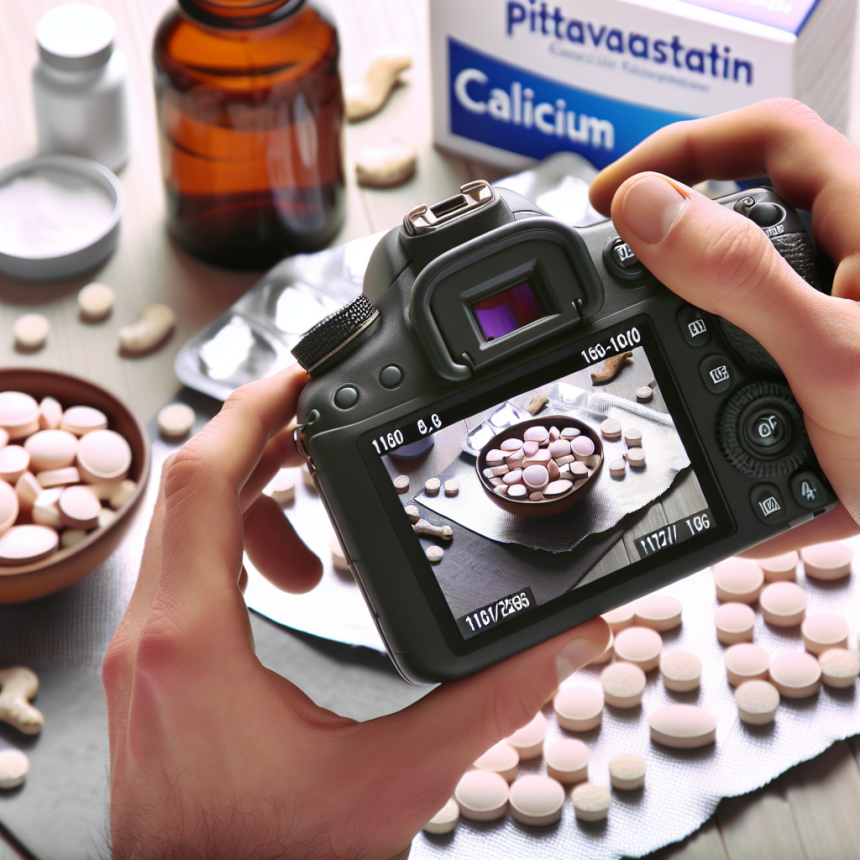 Pitavastatina cálcica en preparación para sesiones fotográficas