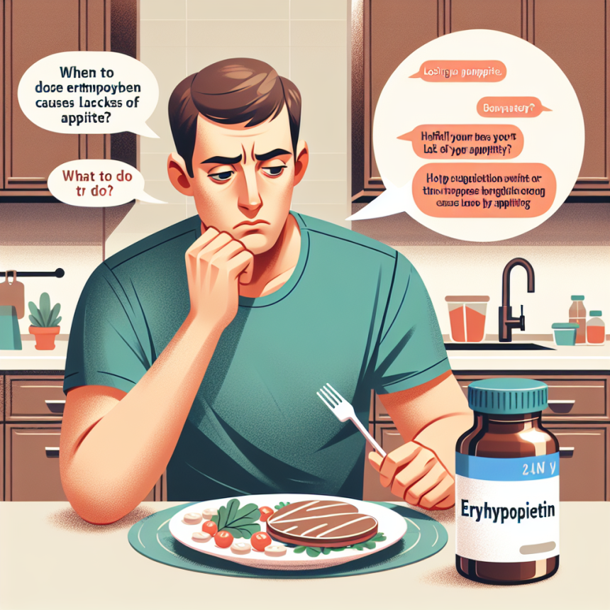 Qué hacer si Erythropoietin te deja sin apetito