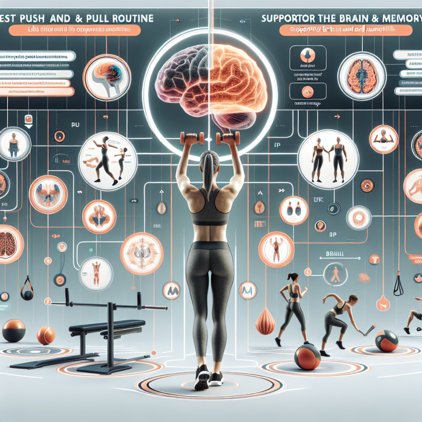 Qué rutina de empuje y tracción va mejor con Apoyo al cerebro y la memoria