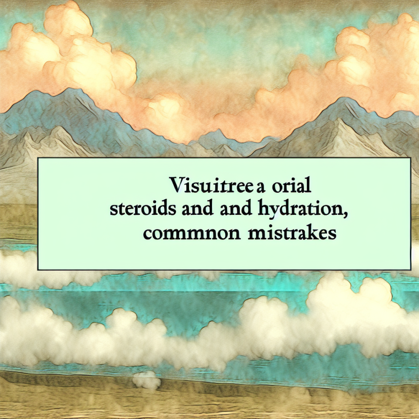Esteroides orales y hidratación: errores habituales