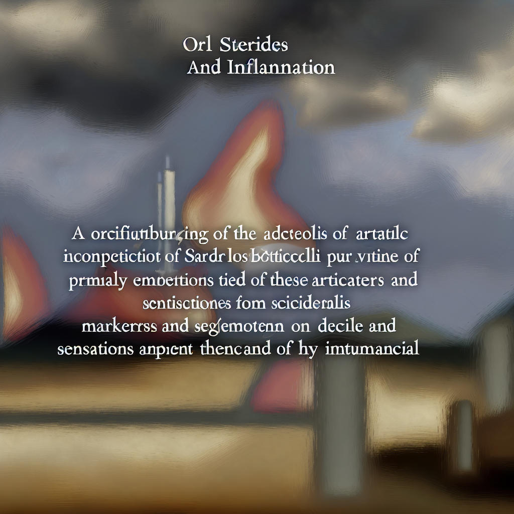 Esteroides orales y inflamación: marcadores y sensaciones